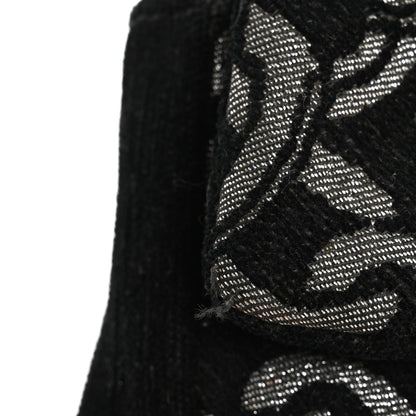 Chanel Tweed CC Cruise Small Chain Flap Black Silver 16 of 19