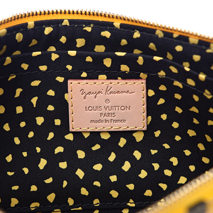 Louis Vuitton Vernis Kusama Infinity Dots Pochette Accessories Yellow 6 of 9