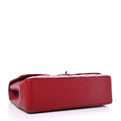 Chanel Caviar Quilted Maxi Single Flap Red 3 of 4