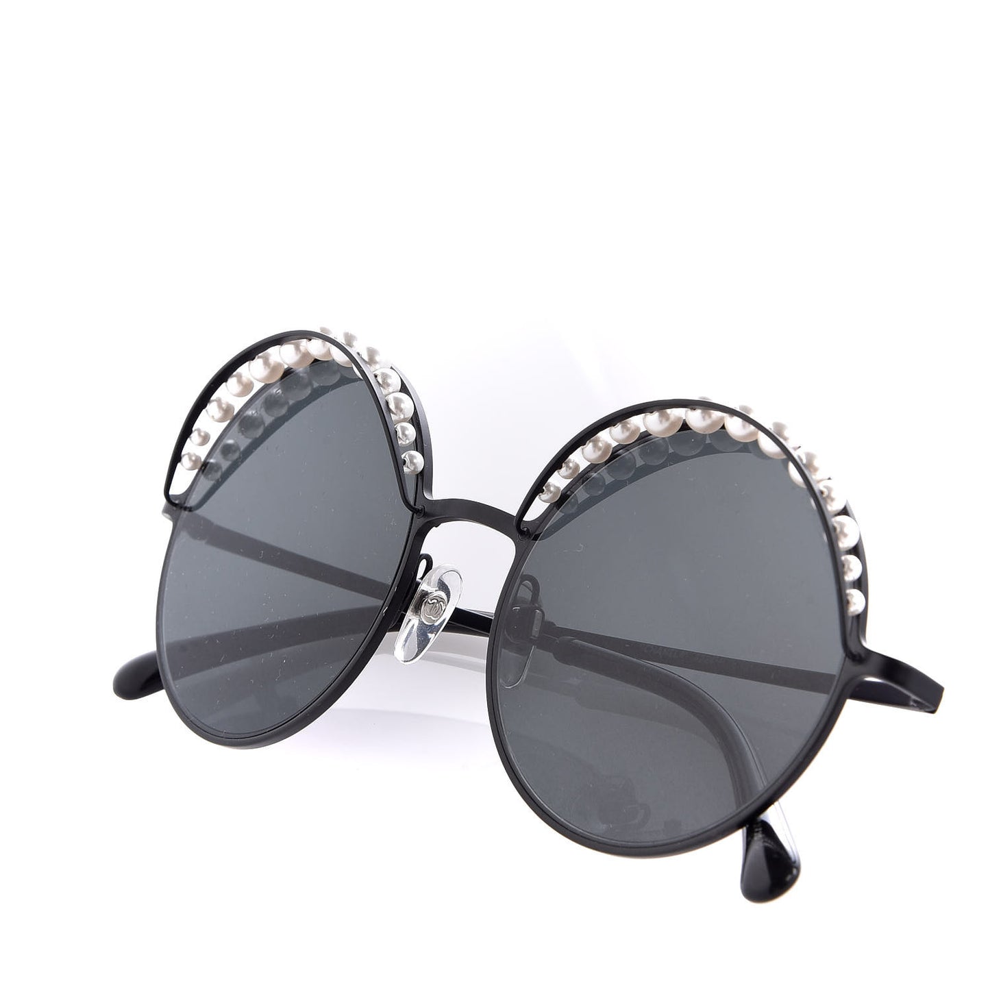Pearl Round Sunglasses 4234-H Black
