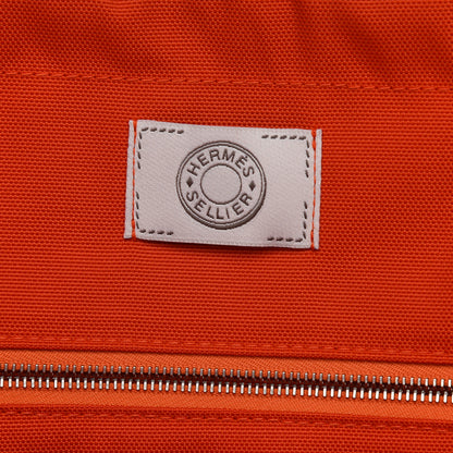 Hermes Toile Sac De Pansage Groom Bleu Navy Feu 6 of 9