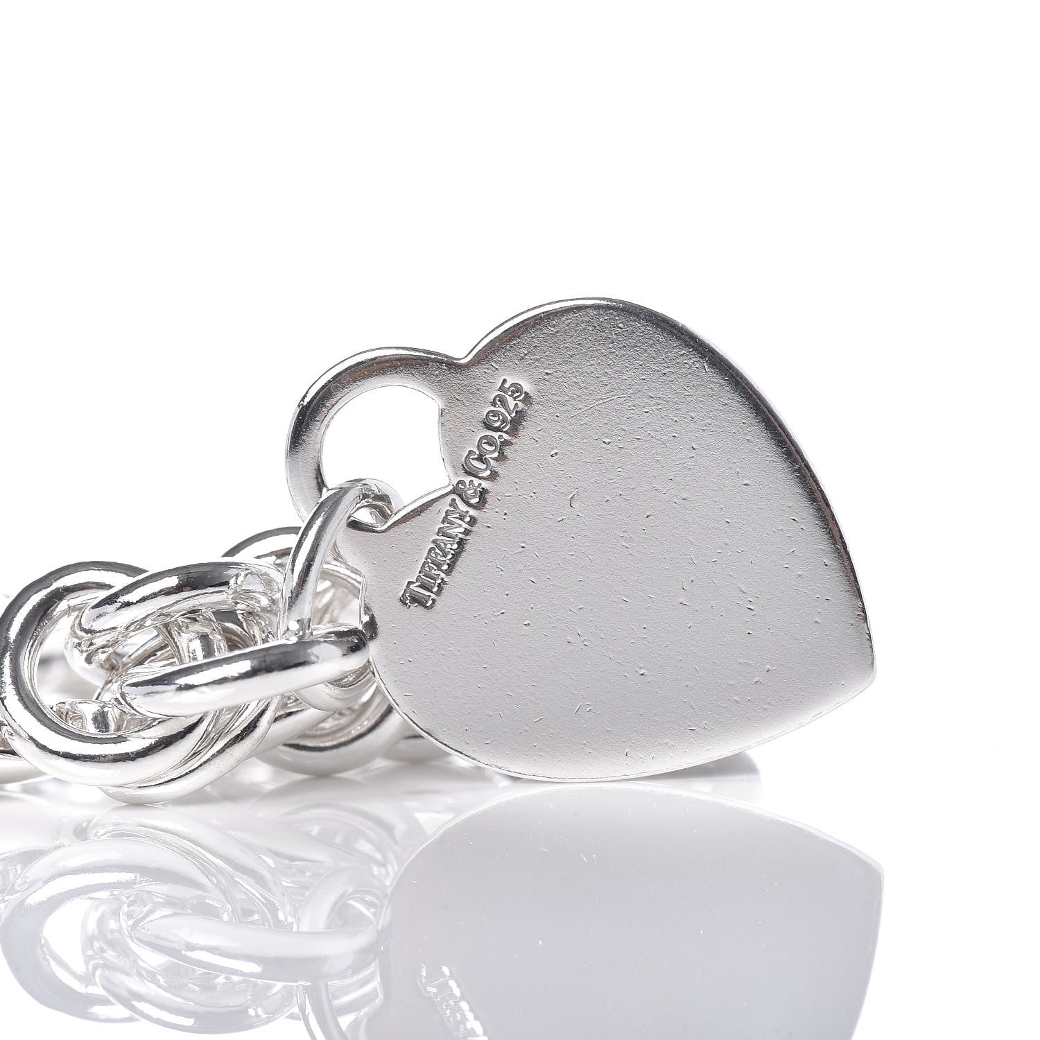 Tiffany Sterling Silver Heart Tag Charm Bracelet 5 of 5
