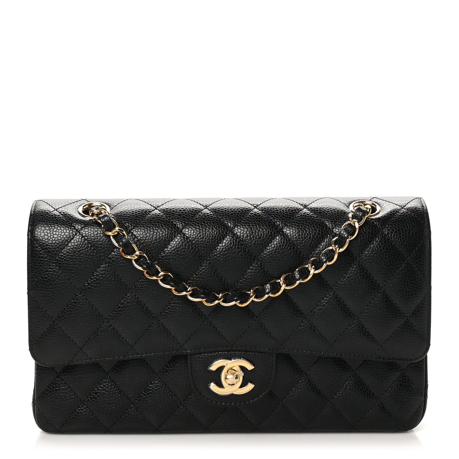 Chanel Caviar Quilted Medium Double Flap Black 1 of 11