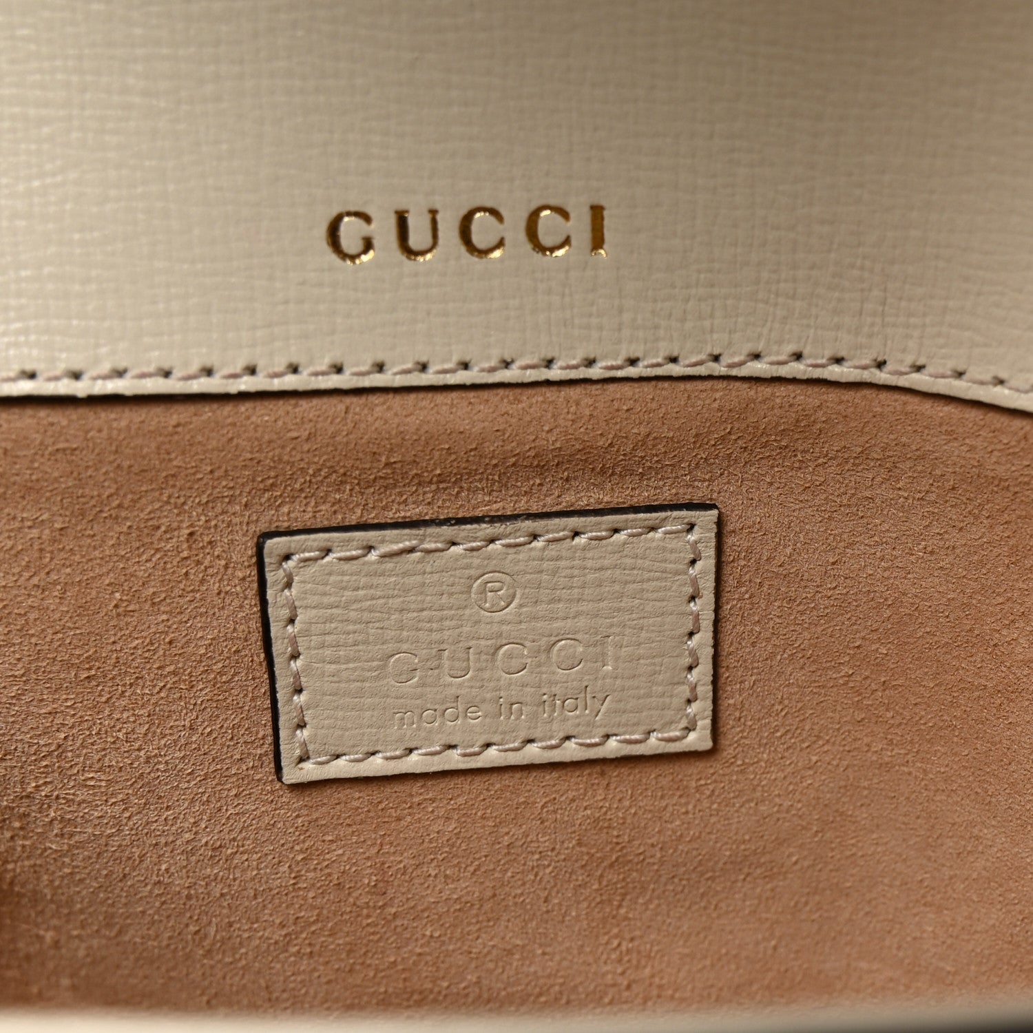 Gucci Azalea Calfskin Small Horsebit 1955 Chain Shoulder Bag Mystic White 6 of 10