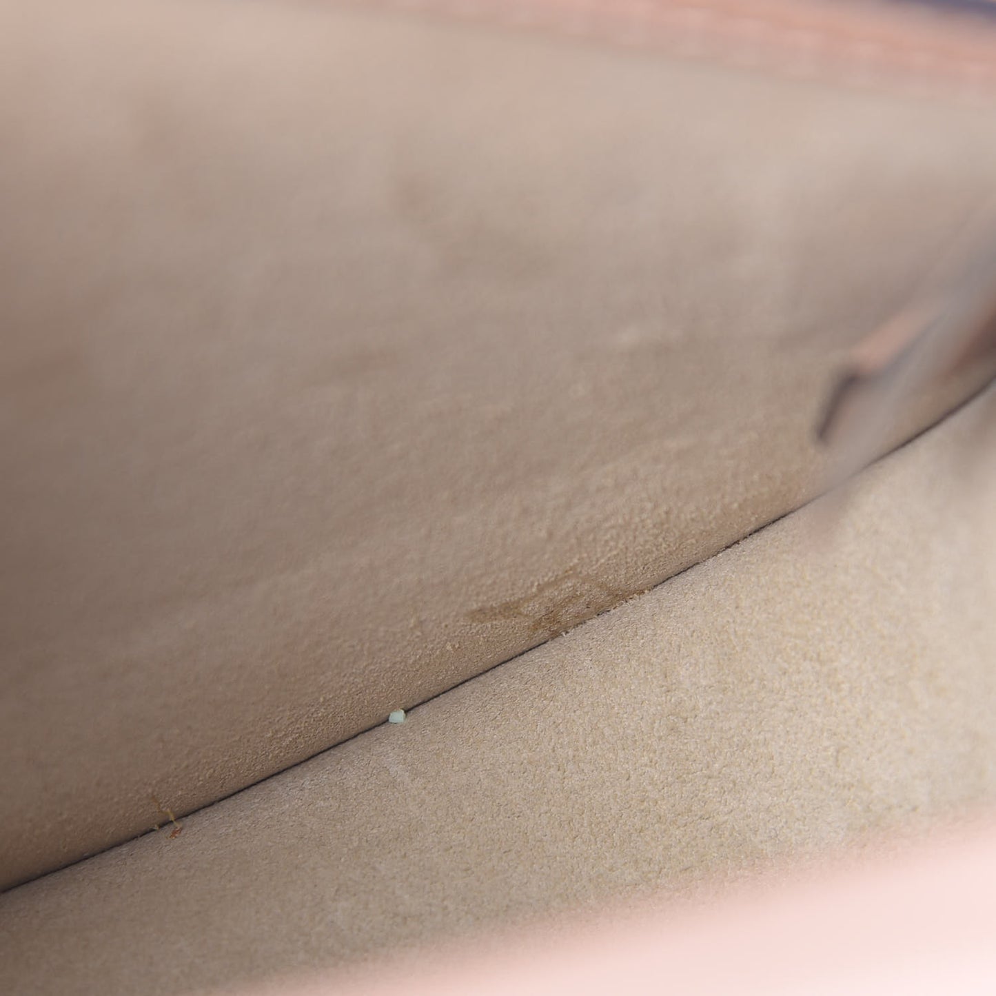Calfskin Suede Small Nile Bracelet Bag Biscotti Beige