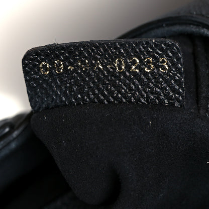 Christian Dior Grained Calfskin Mini Saddle Bag With Strap Black 7 of 11