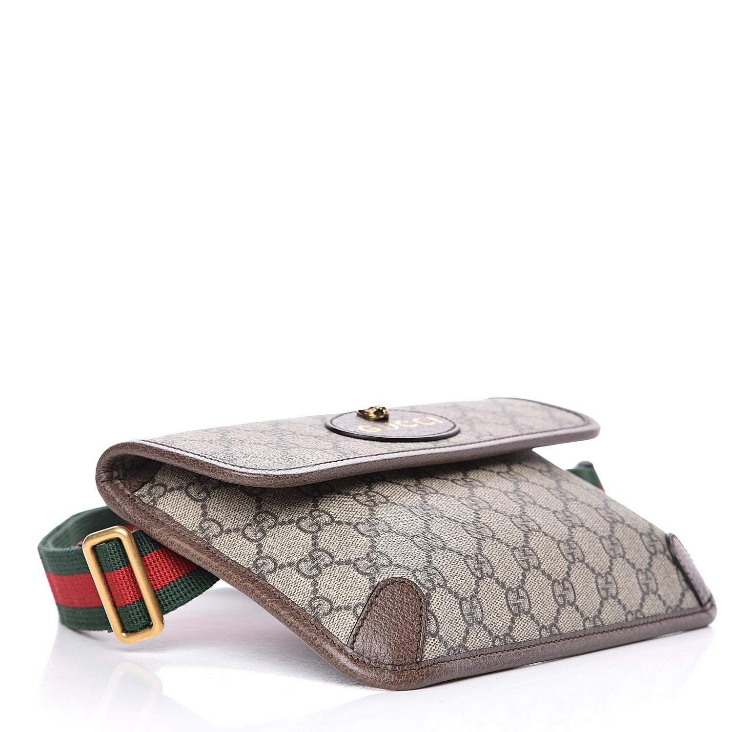 Gucci GG Supreme Monogram Neo Vintage Web Belt Bag Brown 4 of 8