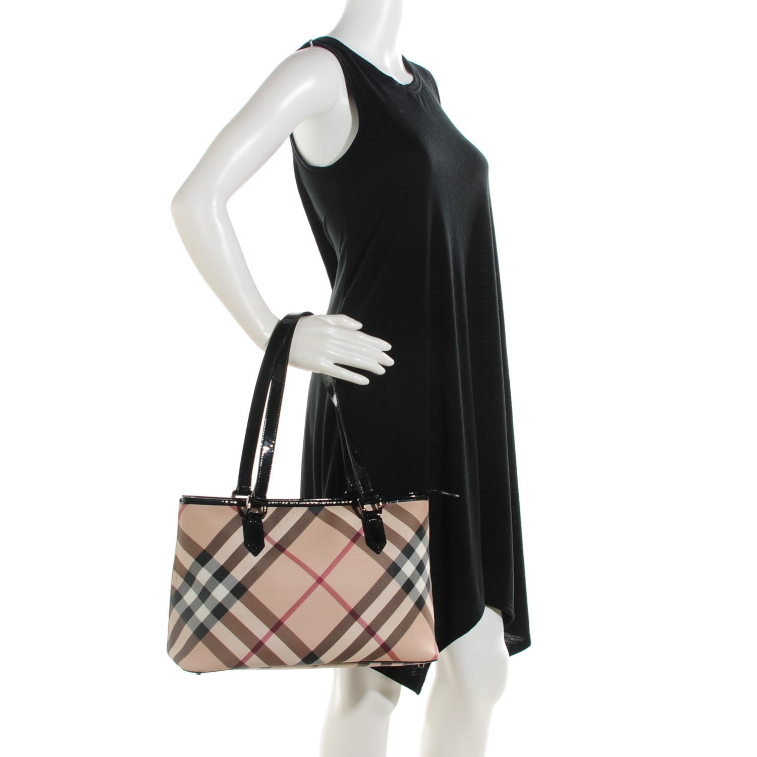 Burberry Supernova Check Regent Tote Black 2 of 12