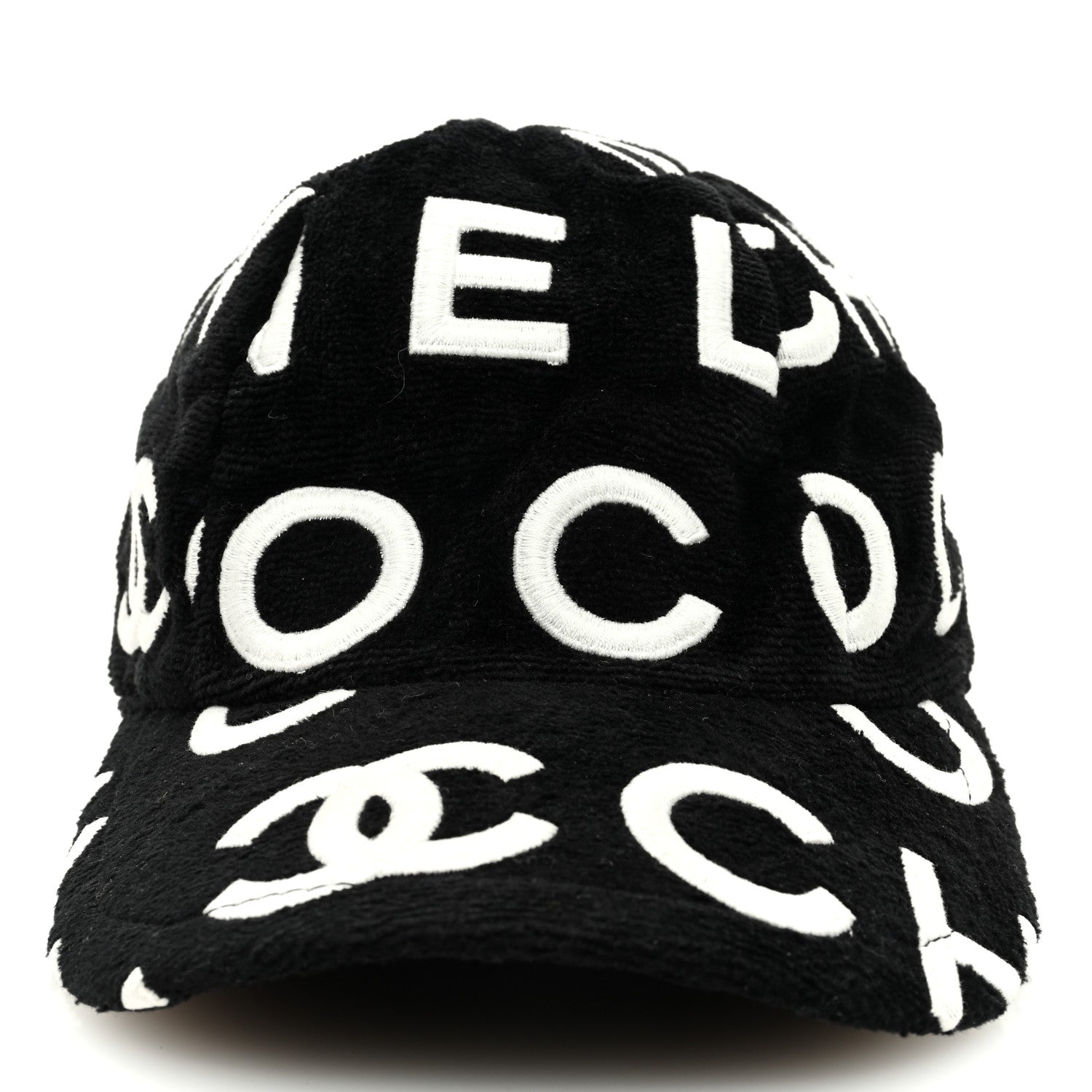 Chanel Velvet CC Cap Hat S Black 3 of 8