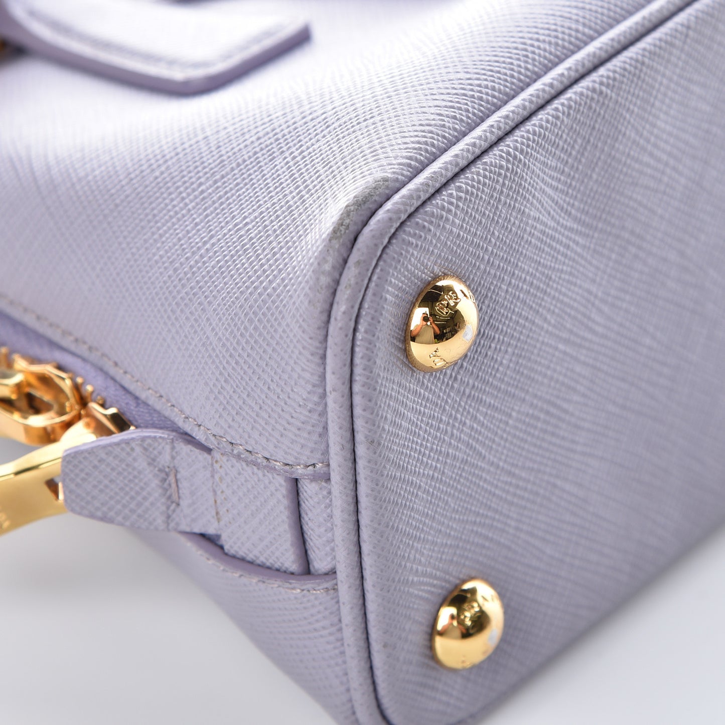Saffiano Lux Mini Promenade Tote Glicine