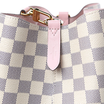 Louis Vuitton Damier Azur Neonoe MM Eau De Rose 6 of 10