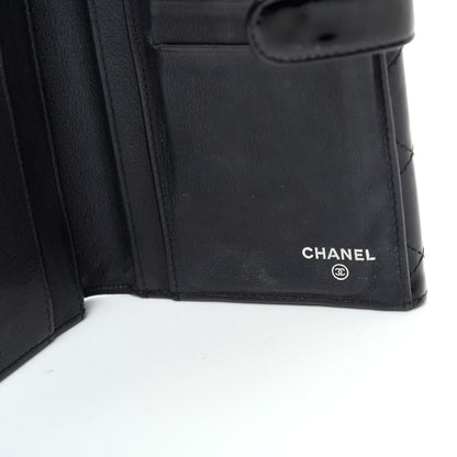 Chanel Patent Quilted Large Brilliant Flap Wallet Black 6 of 8