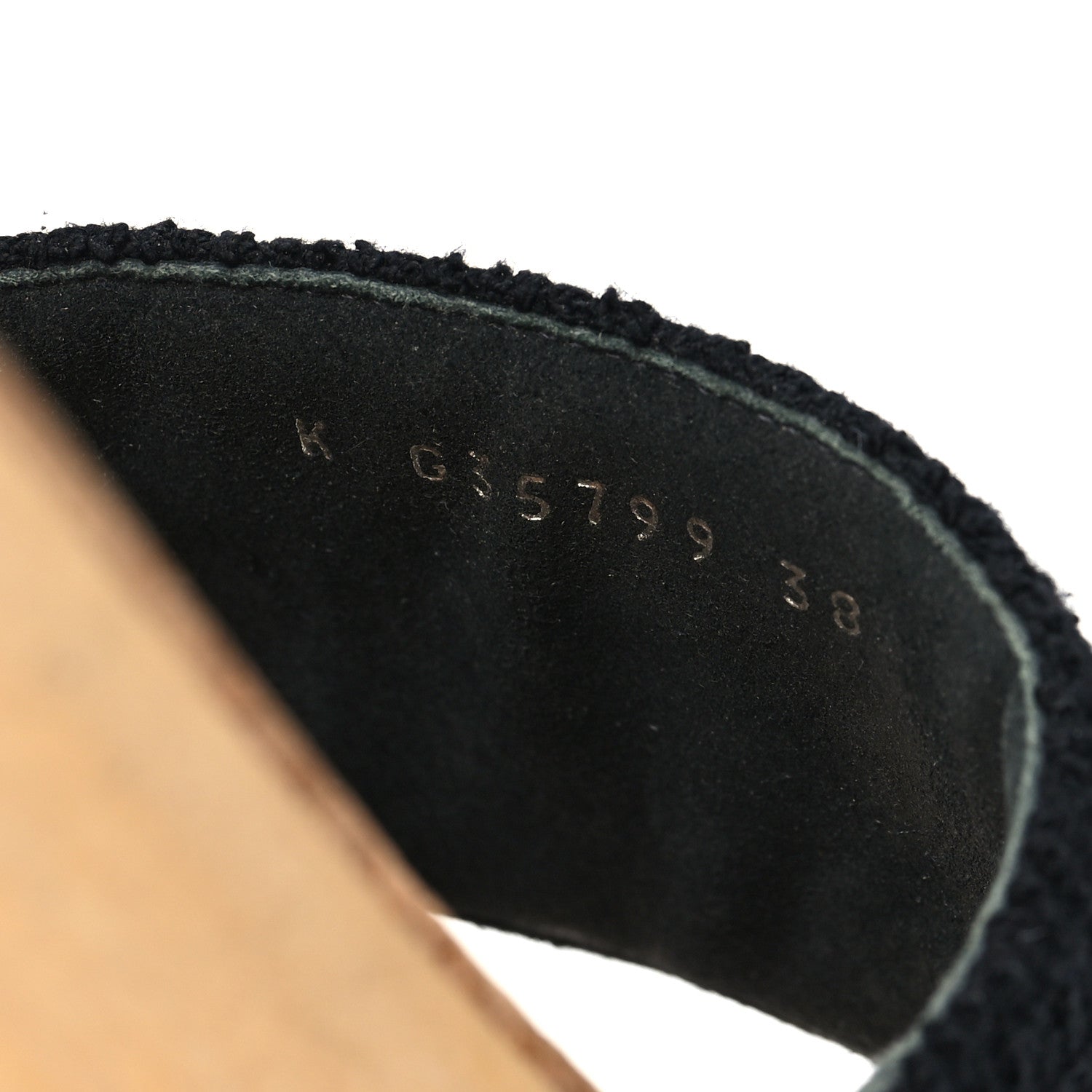 Chanel Tweed Cork CC Mule Sandal 38 Black 7 of 9