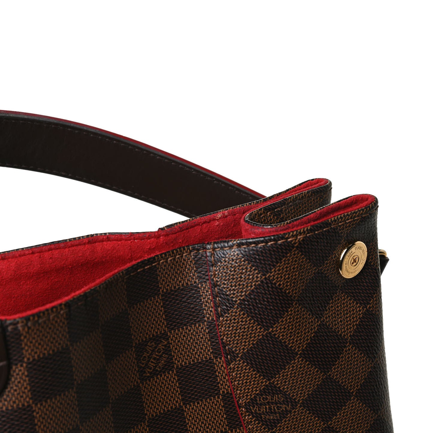 Damier Ebene Caissa Hobo Cherry