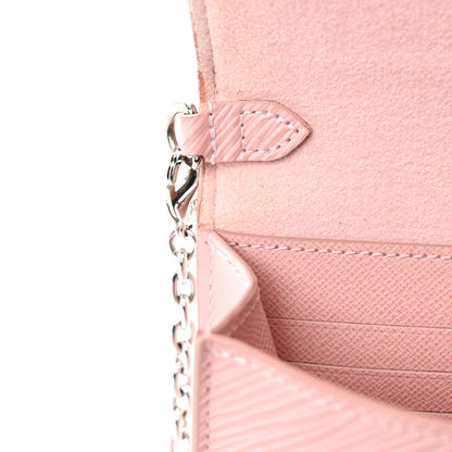Louis Vuitton Epi Twist Belt Chain Wallet Rose Ballerine 11 of 12