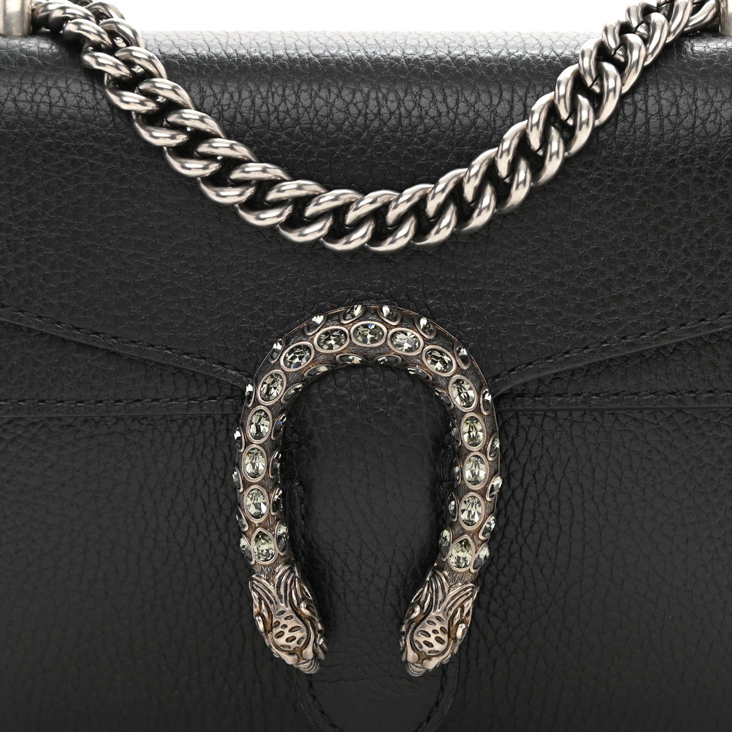 Gucci Calfskin Mini Dionysus Shoulder Bag Black 8 of 8