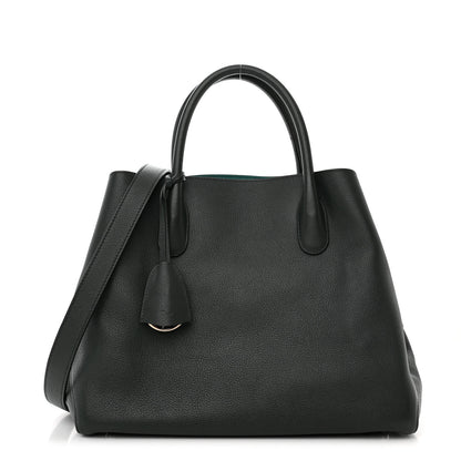 Christian Dior Supple Grained Calfskin Large Open Bar Tote Green 1 of 12