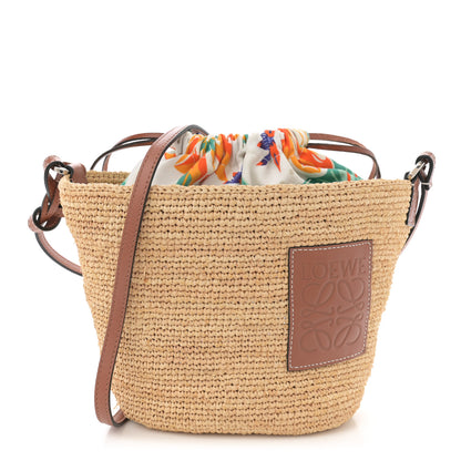 Loewe Calfskin Raffia Parrot Paulas Ibiza Pochette Bag Natural Tan 1 of 10