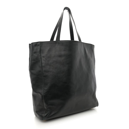Saint Laurent Calfskin Suede North South Reversible Shopping Tote Black 4 of 16