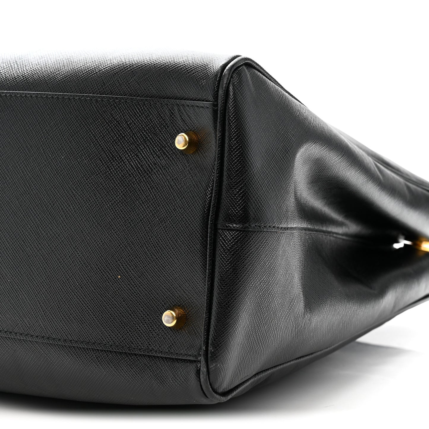 Saffiano Lux Extra Large Galleria Double Zip Tote Black