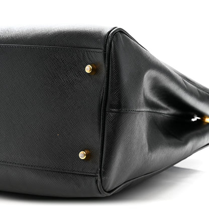 Prada Saffiano Lux Extra Large Galleria Double Zip Tote Black 10 of 12