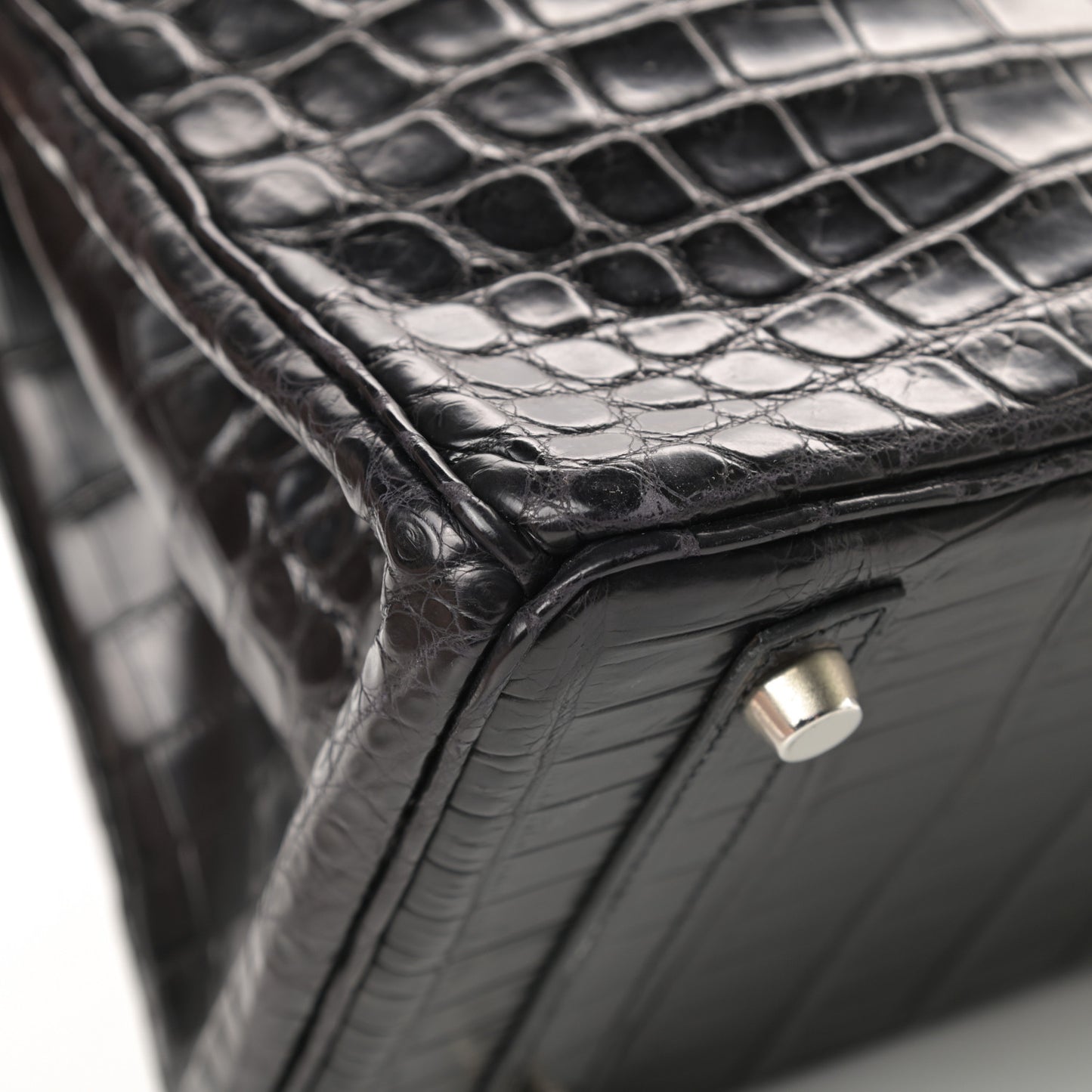 Matte Niloticus Crocodile Birkin 30 Black