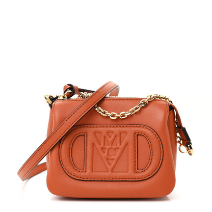 MCM Calfskin Mode Travia Pouch Bombay Brown 1 of 12