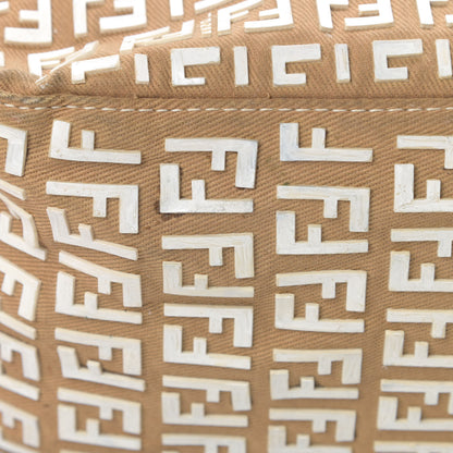 Fendi Zucchino Embellished Mini Mama Baguette Beige 13 of 21