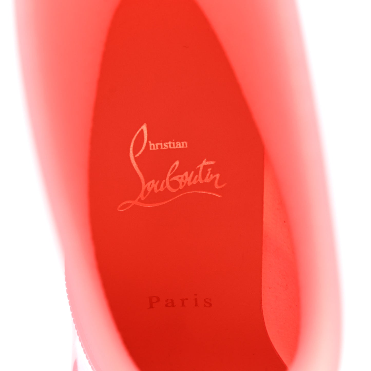 Recycled PVC Calfskin Loubirain 70 Boots 36 Pink