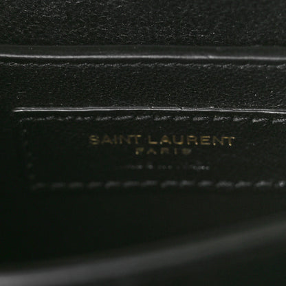 Saint Laurent Grain de Poudre Mini Classic Monogram Cassandra Top Handle Olive 6 of 10