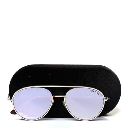 Tom Ford Metal Keith Aviator Sunglasses TF599 Silver 9 of 9