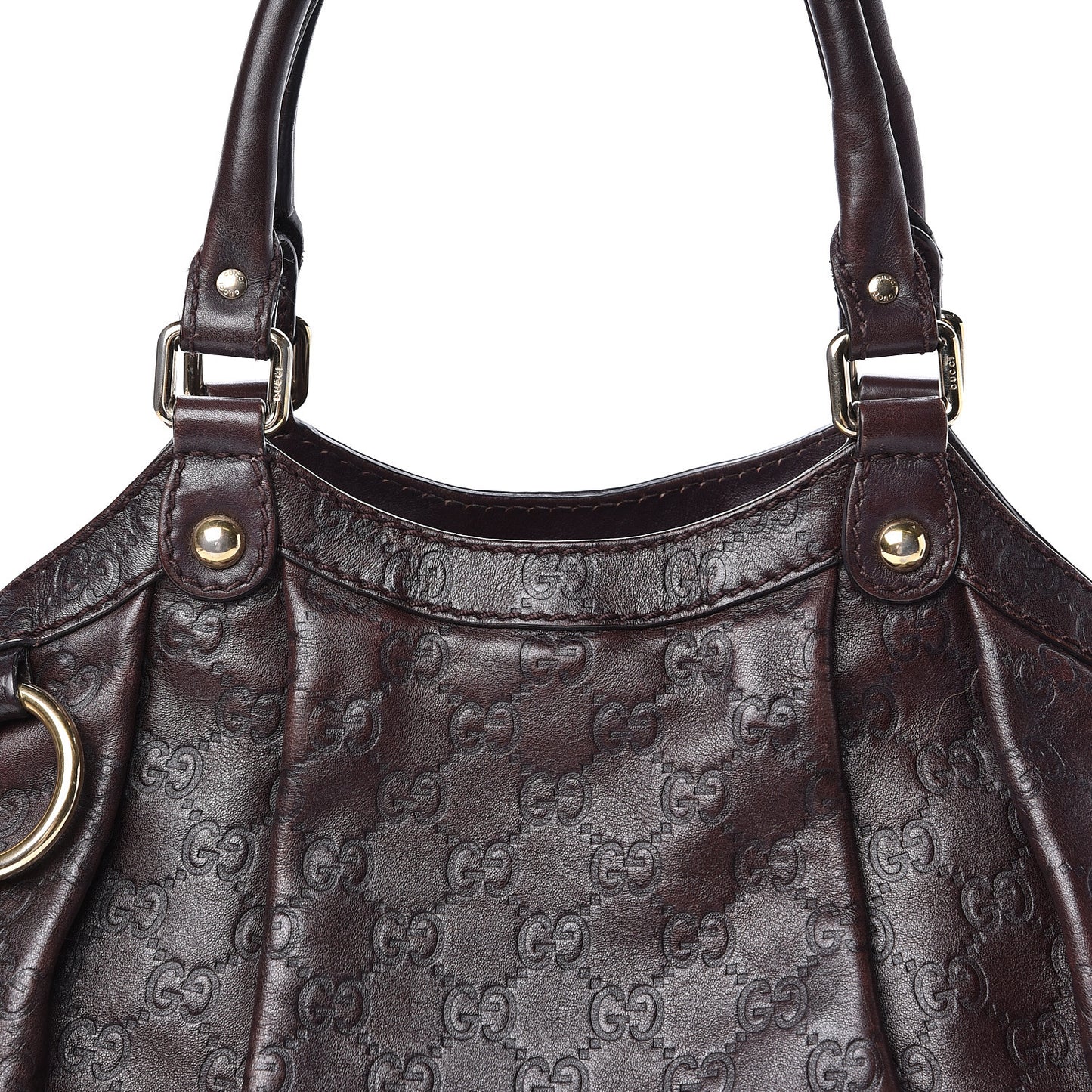 Guccissima Medium Sukey Tote Chocolate