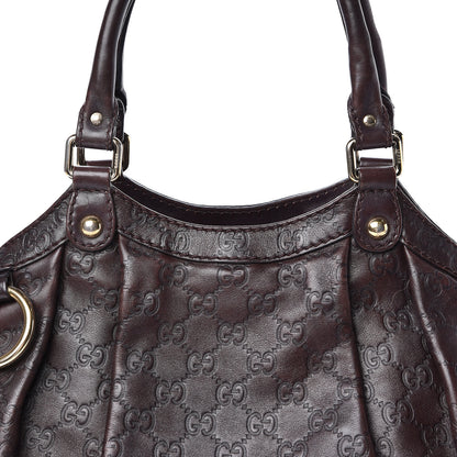 Gucci Guccissima Medium Sukey Tote Chocolate 12 of 12