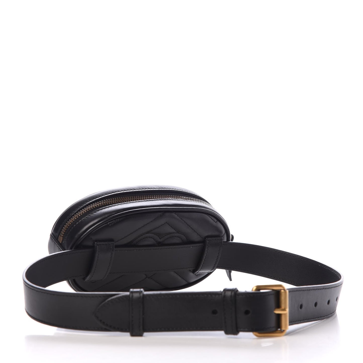 Calfskin Matelasse GG Marmont Belt Bag 75 30 Black