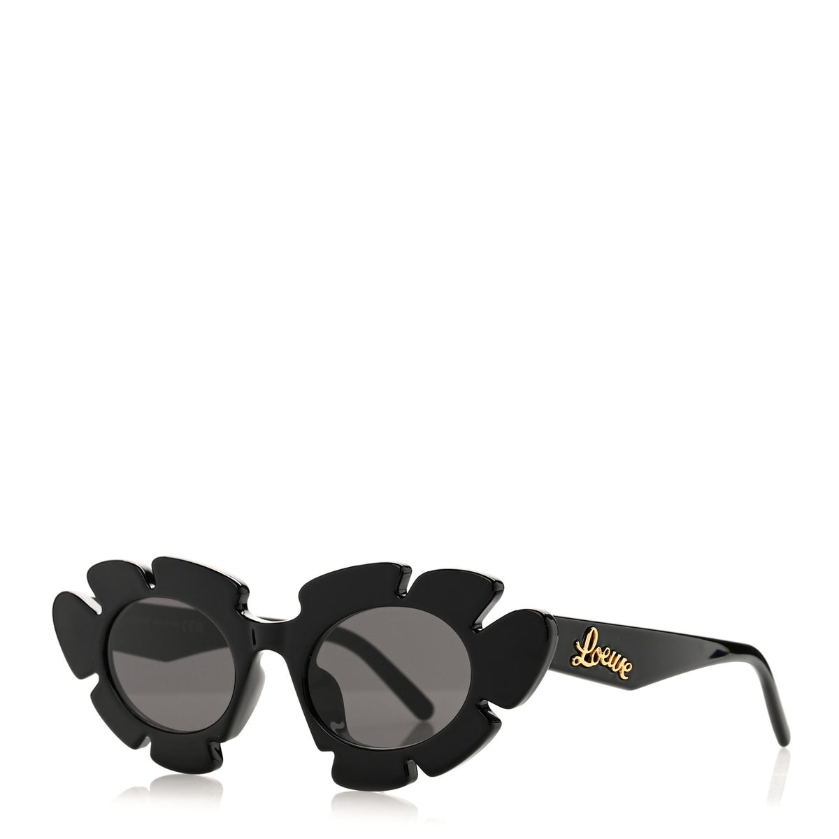 Acetate Nylon Flower Sunglasses LW40088U Black