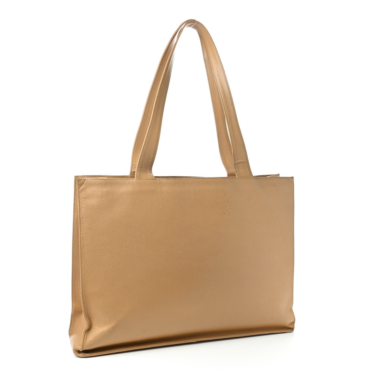 Chanel Caviar CC Tote Beige 3 of 10