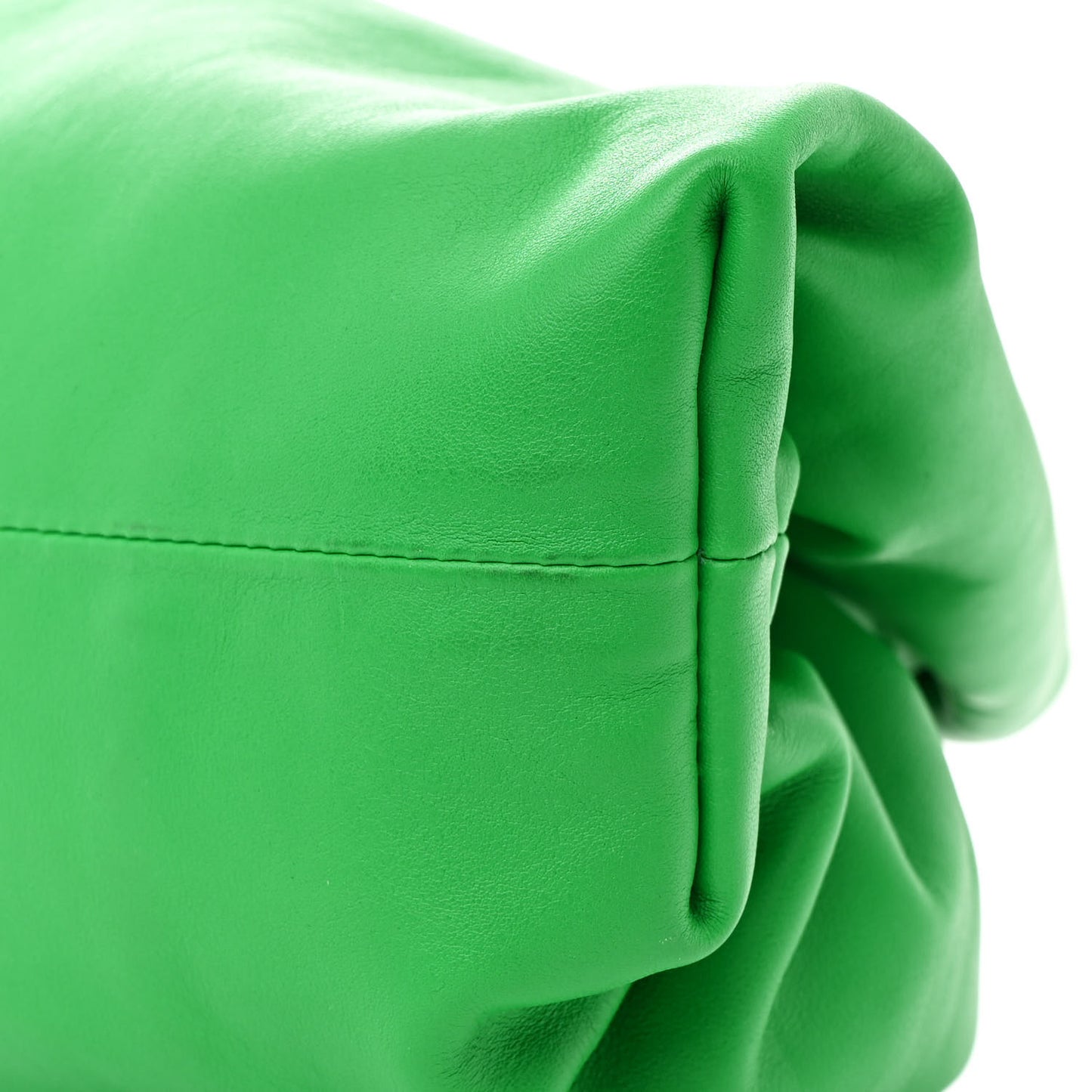 Smooth Butter Calf The Pouch Oversized Clutch Parakeet