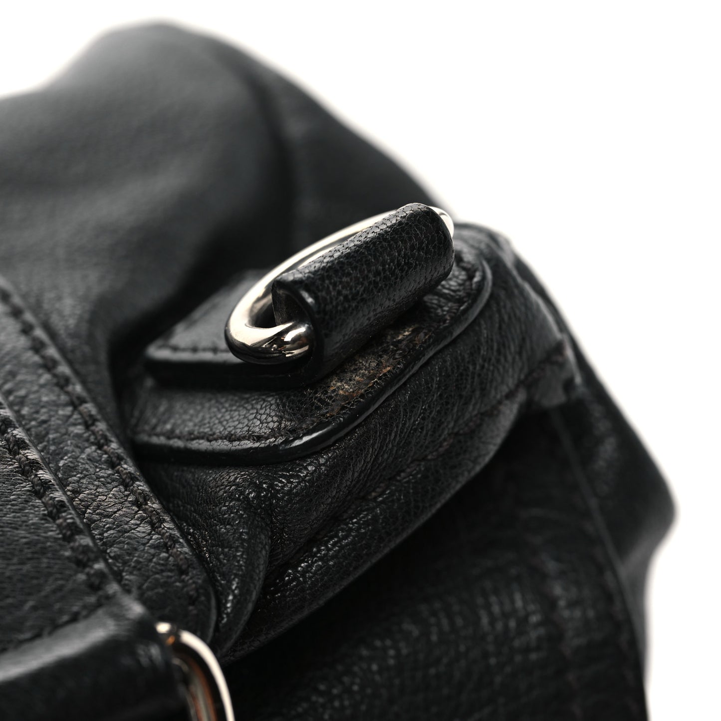 Sugar Goatskin Small Pandora Black