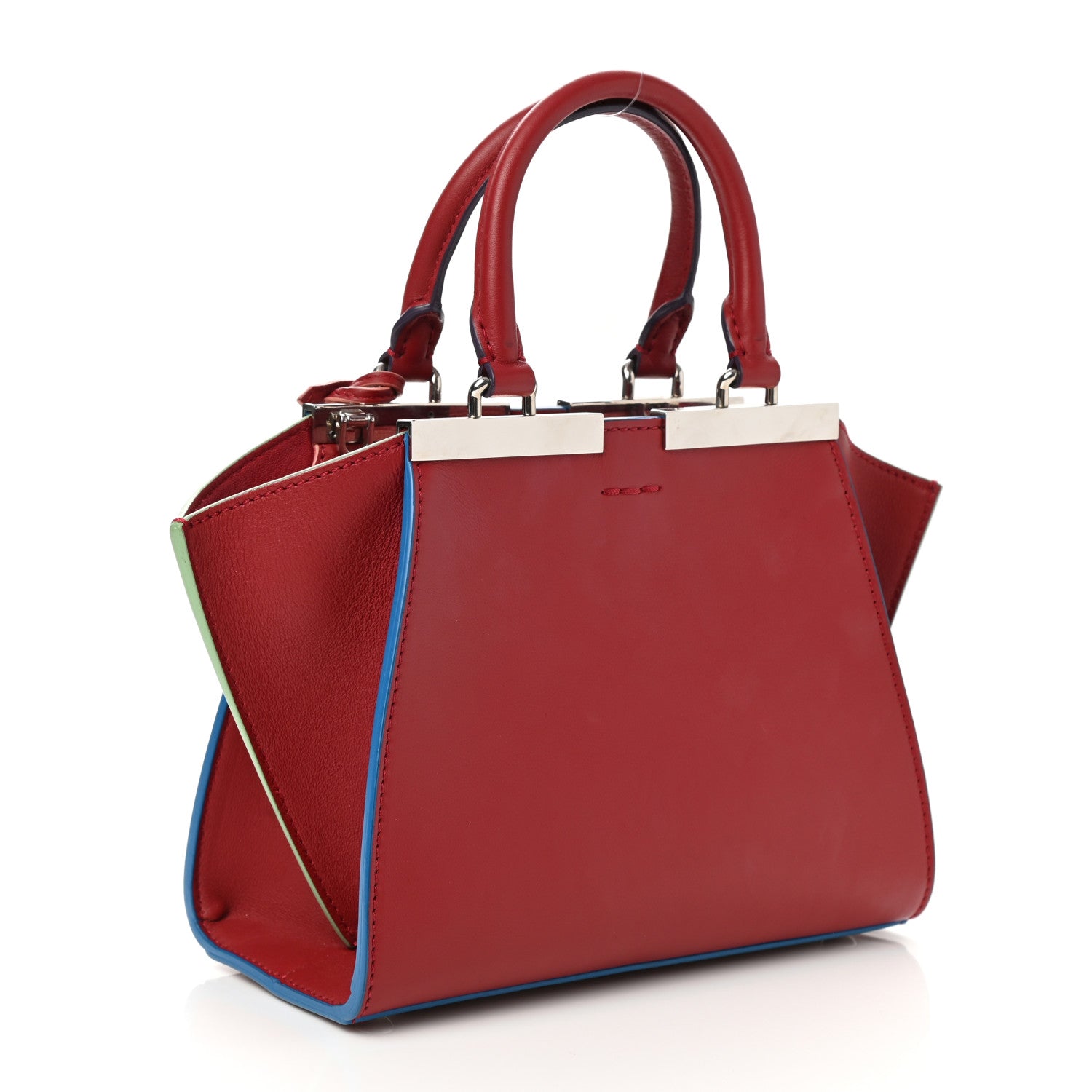 Fendi Vitello Dolce Mini 3jours Tote Ribes 2 of 10