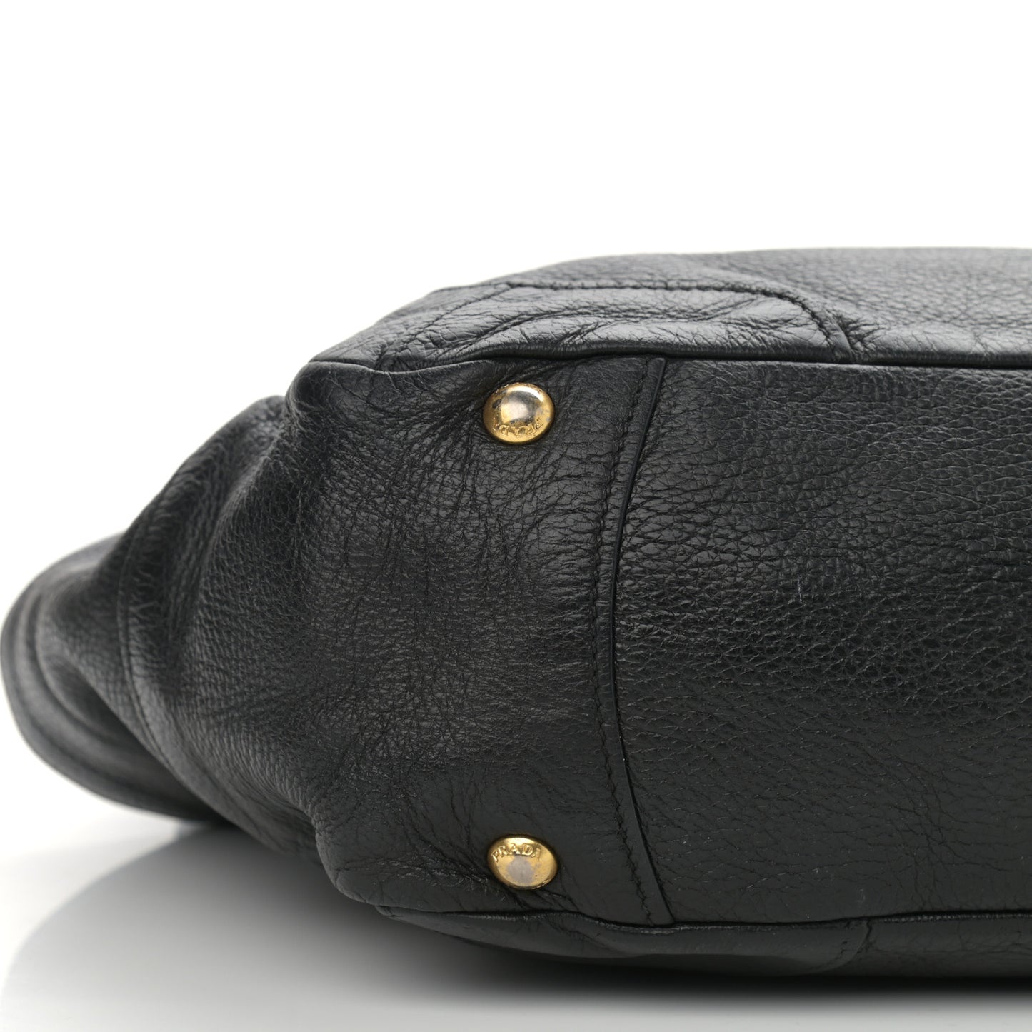 Vitello Daino Side Pocket Hobo Black
