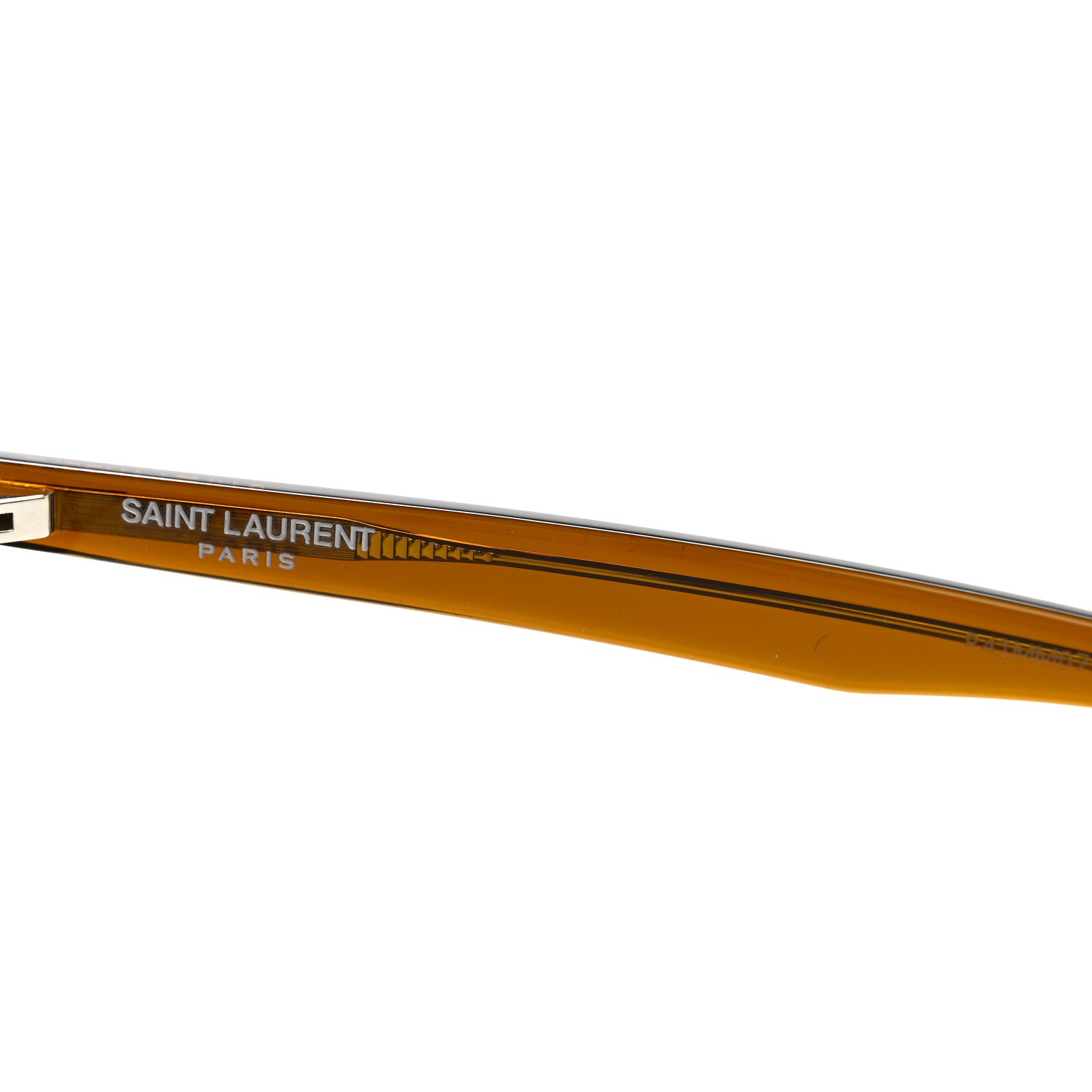 Saint Laurent Acetate Geometric Aviator Sunglasses SL 545 Brown Green 5 of 8