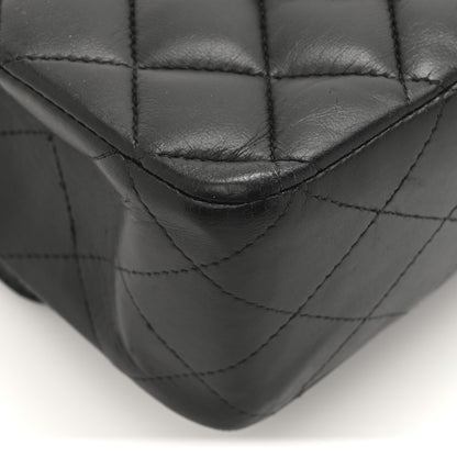 Chanel Lambskin Quilted Medium Double Flap Black 15 of 18