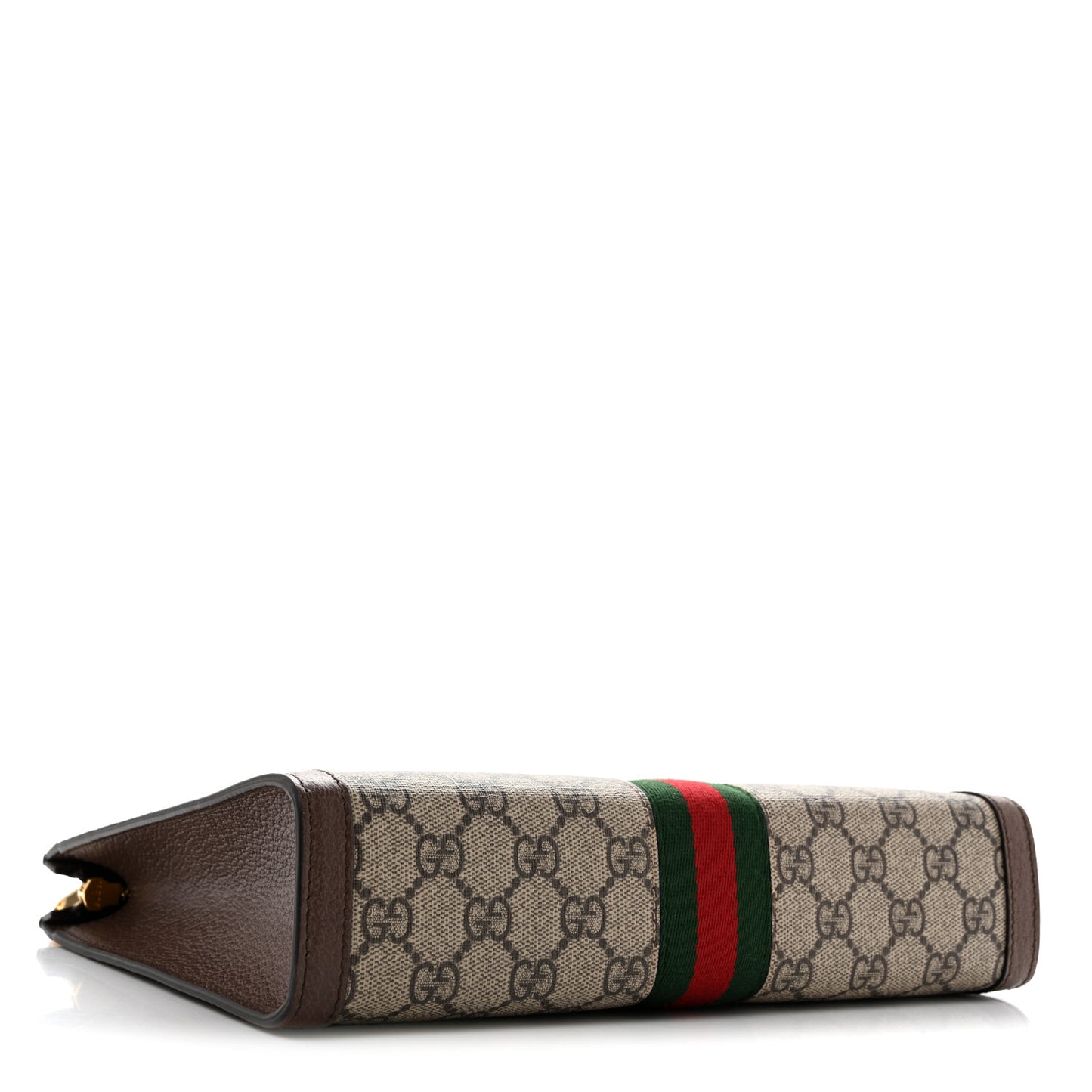 GG Supreme Monogram Web Ophidia Pouch Brown