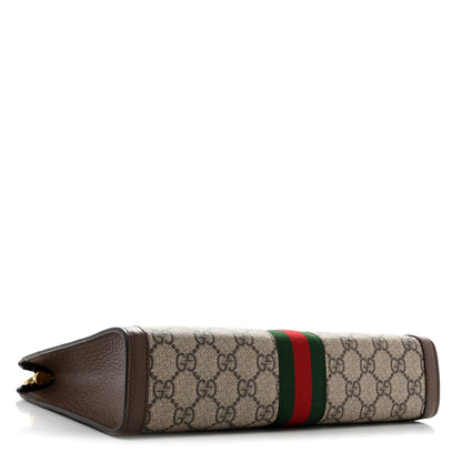 Gucci GG Supreme Monogram Web Ophidia Pouch Brown 4 of 9