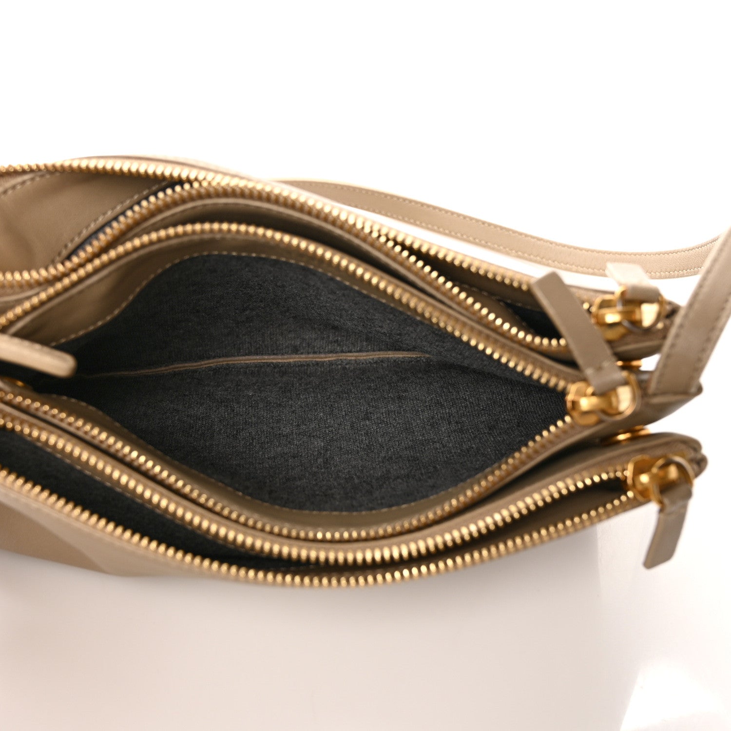 Celine Lambskin Small Trio Crossbody Bag Beige 4 of 13