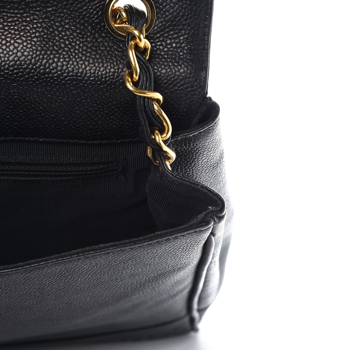 Caviar CC Shoulder Bag Black