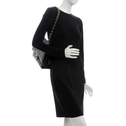 Chanel Caviar Quilted Maxi Double Flap Black 3 of 10
