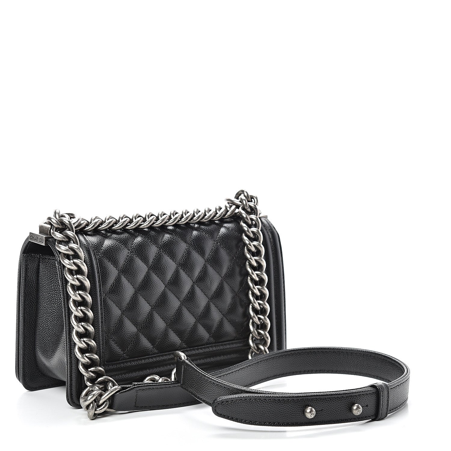 Chanel Caviar Quilted Small Boy Flap Black 2 of 9
