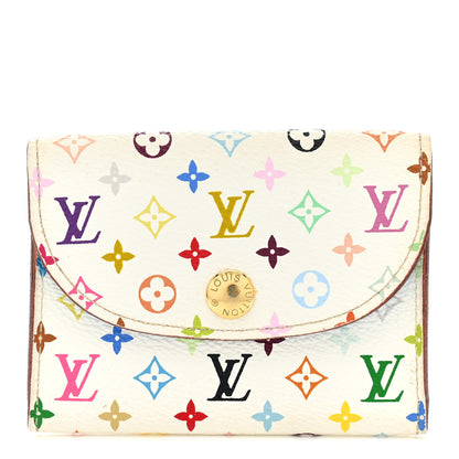 Louis Vuitton Monogram Multicolor Business Card Holder White Raisin 1 of 10
