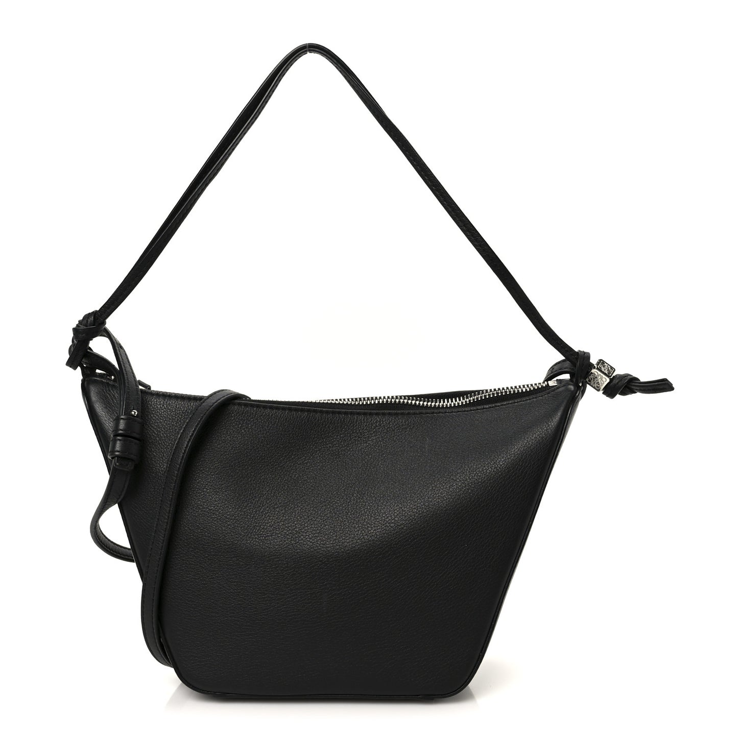 Calfskin Mini Hammock Hobo Black